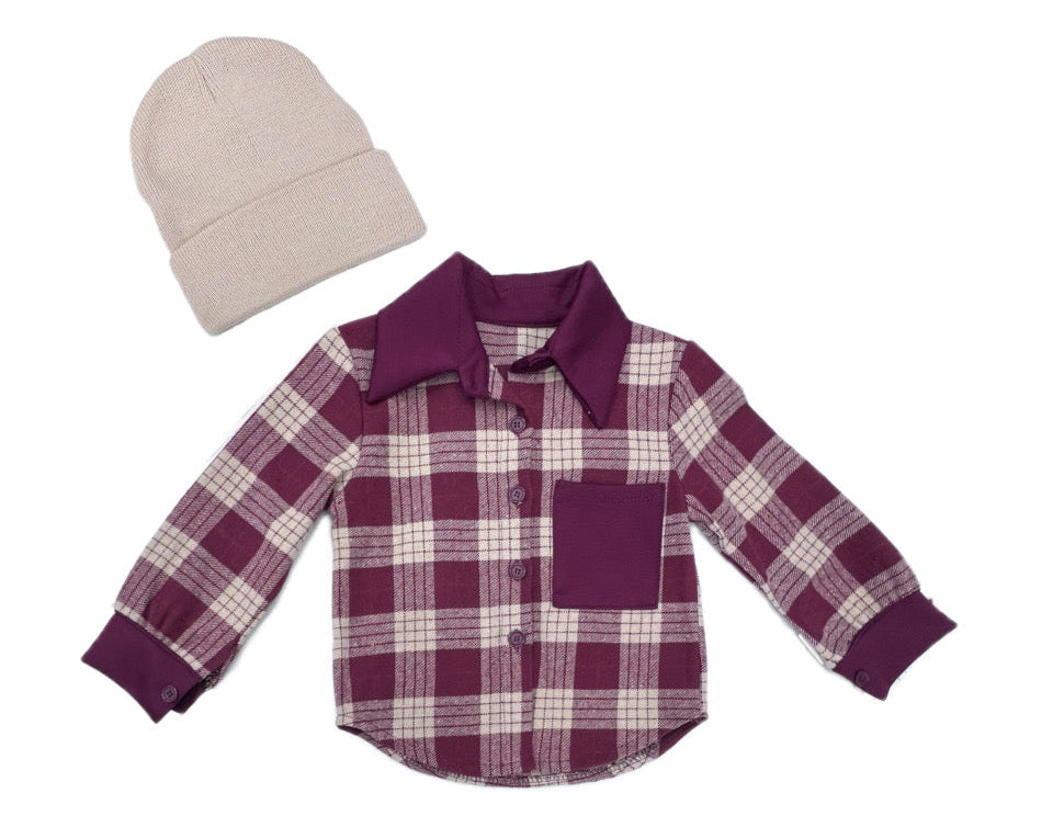 Camicia Quadri in Flanella Da Bambina