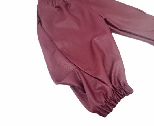 Pantalone Ballon in Eco Pelle da Neonata Invernale