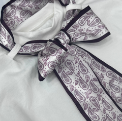 Maglia Foulard in Caldo Cotone Da Neonata