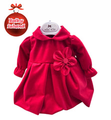 Abitino in Velluto Natalizio Da Neonata