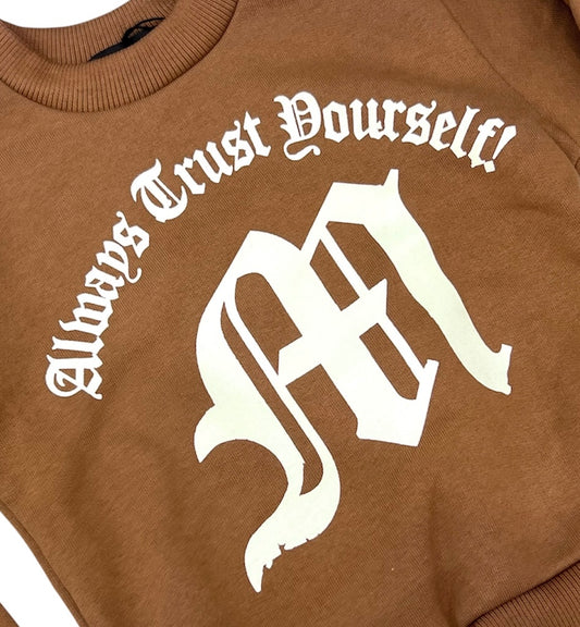 Felpa Girocollo Da Bambino Invernale con Stampa