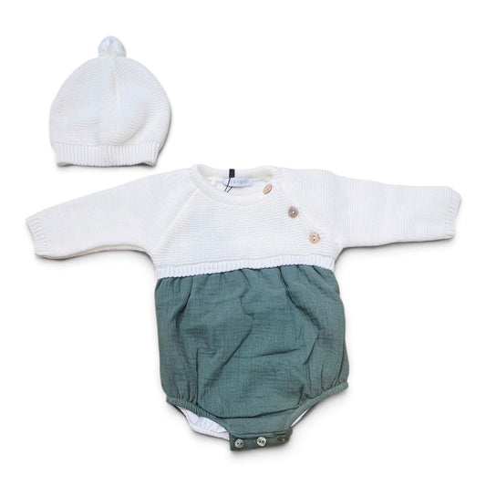 Coralo Pagliaccetto e Cappellino in Lana per Neonati