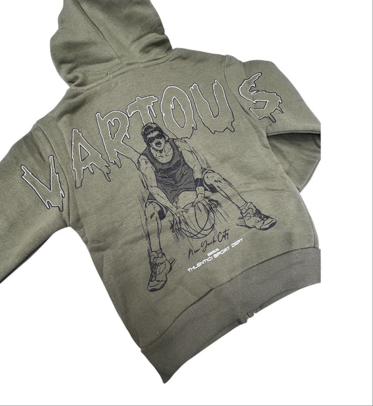 Basket Completo Tuta Felpata Tre Pezzi Da Bambino