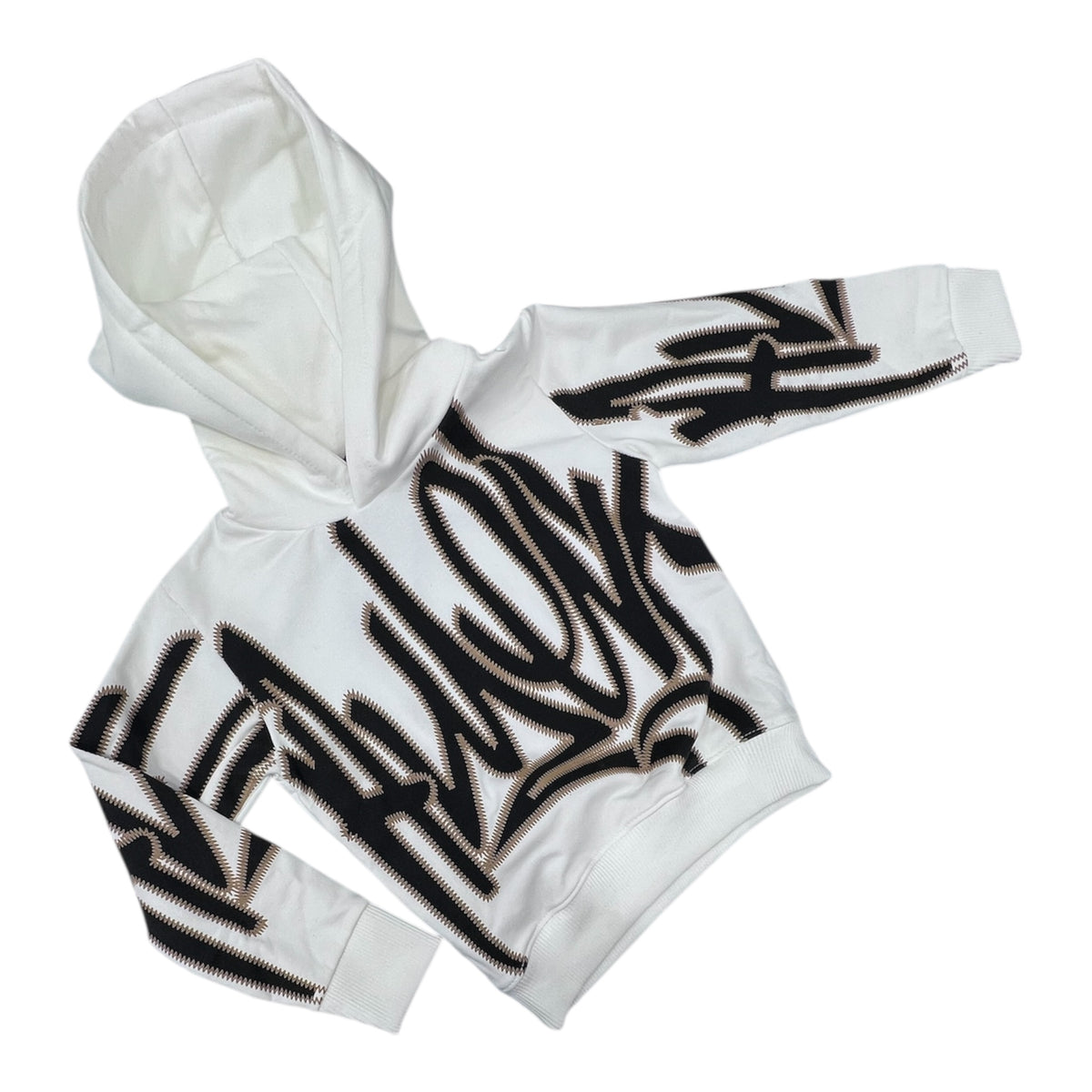 Attuality Brand Felpa Da Neonato Con Cappuccio Panna