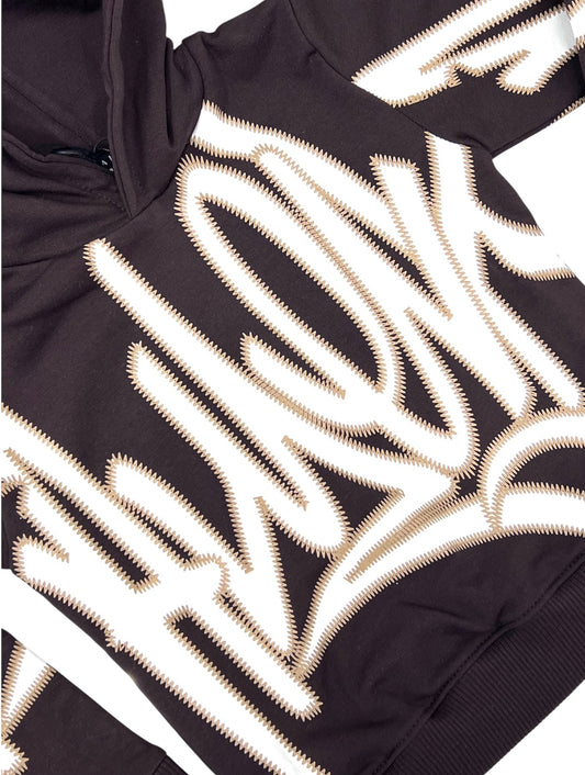 Attuality Brand Felpa Da Neonato Con Cappuccio Marrone