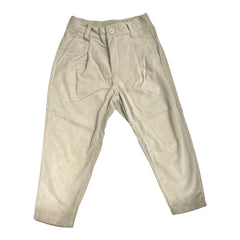 Pantalone Japan In Vellutto A Costine Con Pinces Da Bambino