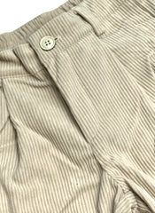 Pantalone Japan In Vellutto A Costine Con Pinces Da Bambino