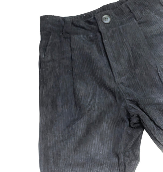 Pantalone Japan In Vellutto A Costine Con Pinces Da Bambino