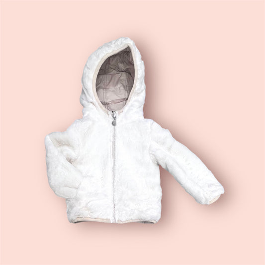 Giubbino Double Face in Pelliccia Da Neonata