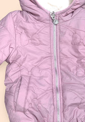 Giubbino Double Face in Pelliccia Da Neonata