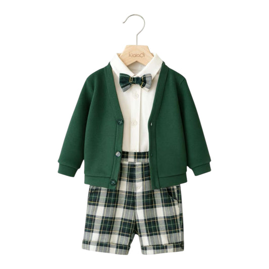 Klaiadì Completo Natalizio Quattro Pezzi Neonato