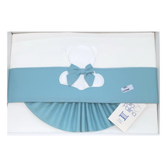 Palla Pallina Lenzuola Carrozzina 100% Cotone Coordinato Tre Pezzi Sopra Sotto Federa mis. 90x120
