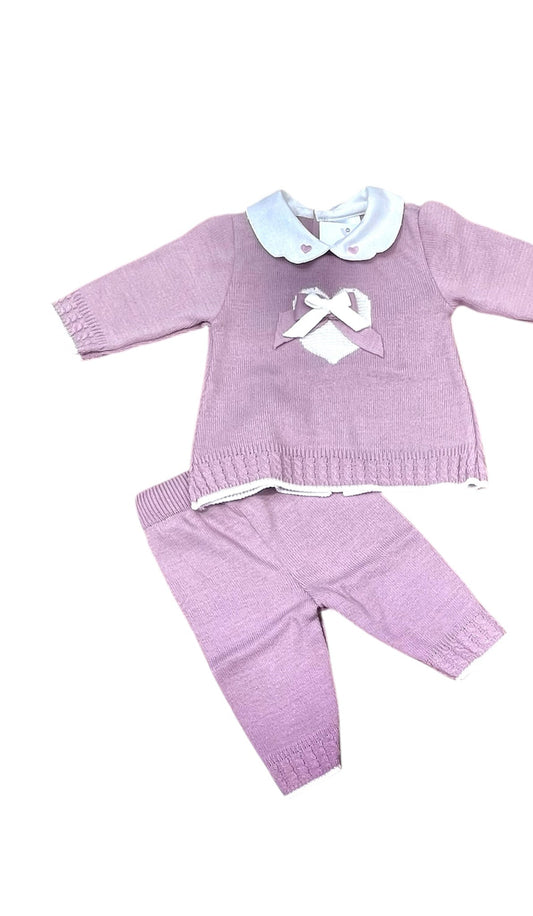 Prime Emozioni Completo Due Pezzi m. Lana Da Corredino