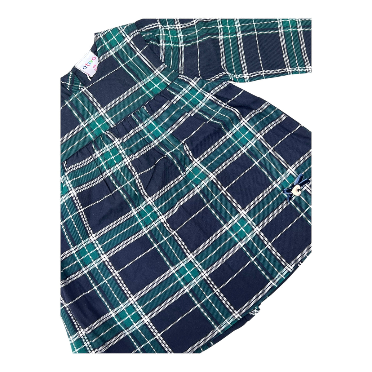 Ativo Blusa Tartan Da Neonata