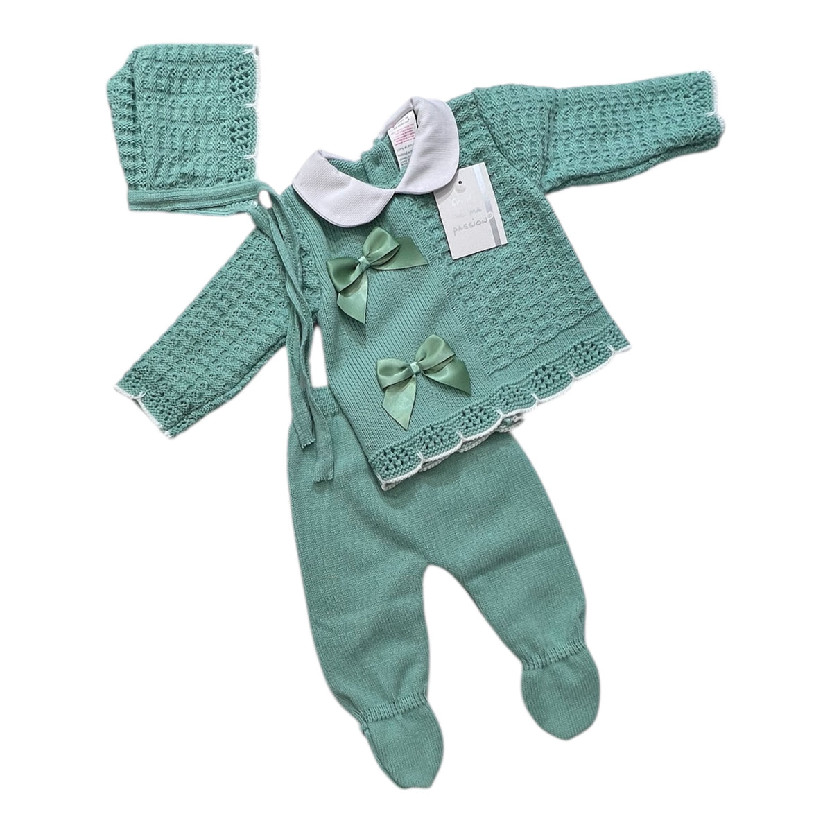 Fruit Completo Tre pezzi Nascita m.Lana da Neonata