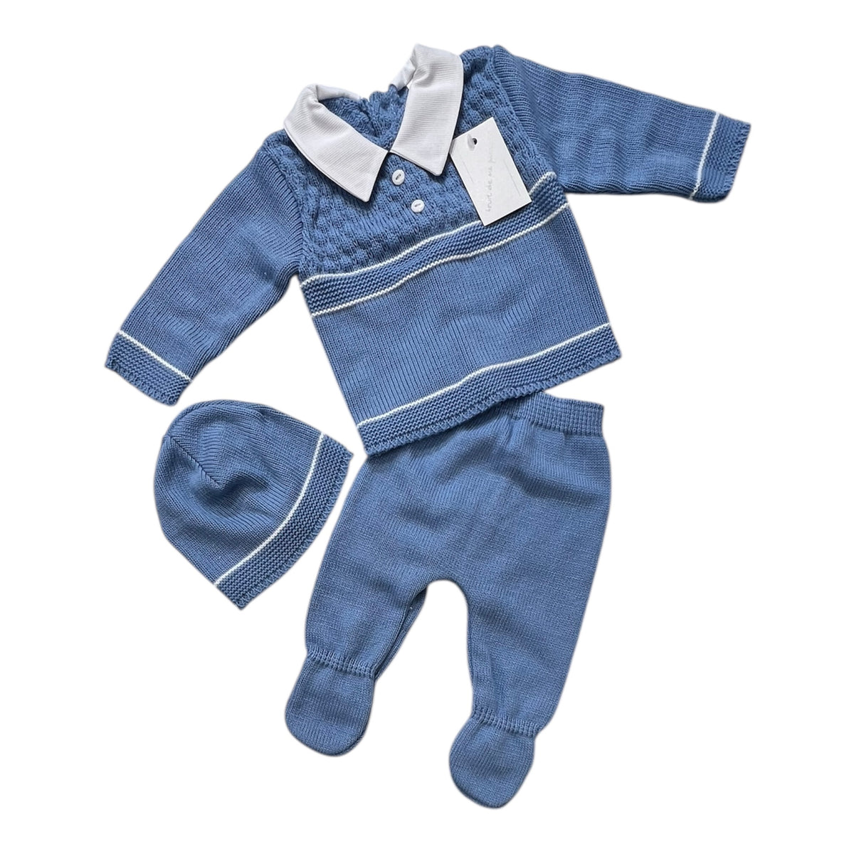 Fruit Completo Tre pezzi Nascita m.Lana da Neonato..