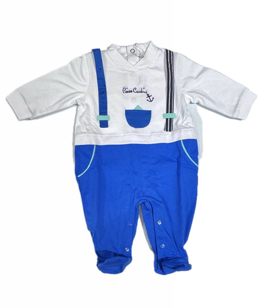 Tutina Pierre Cardin 100% Cotone Da Neonato