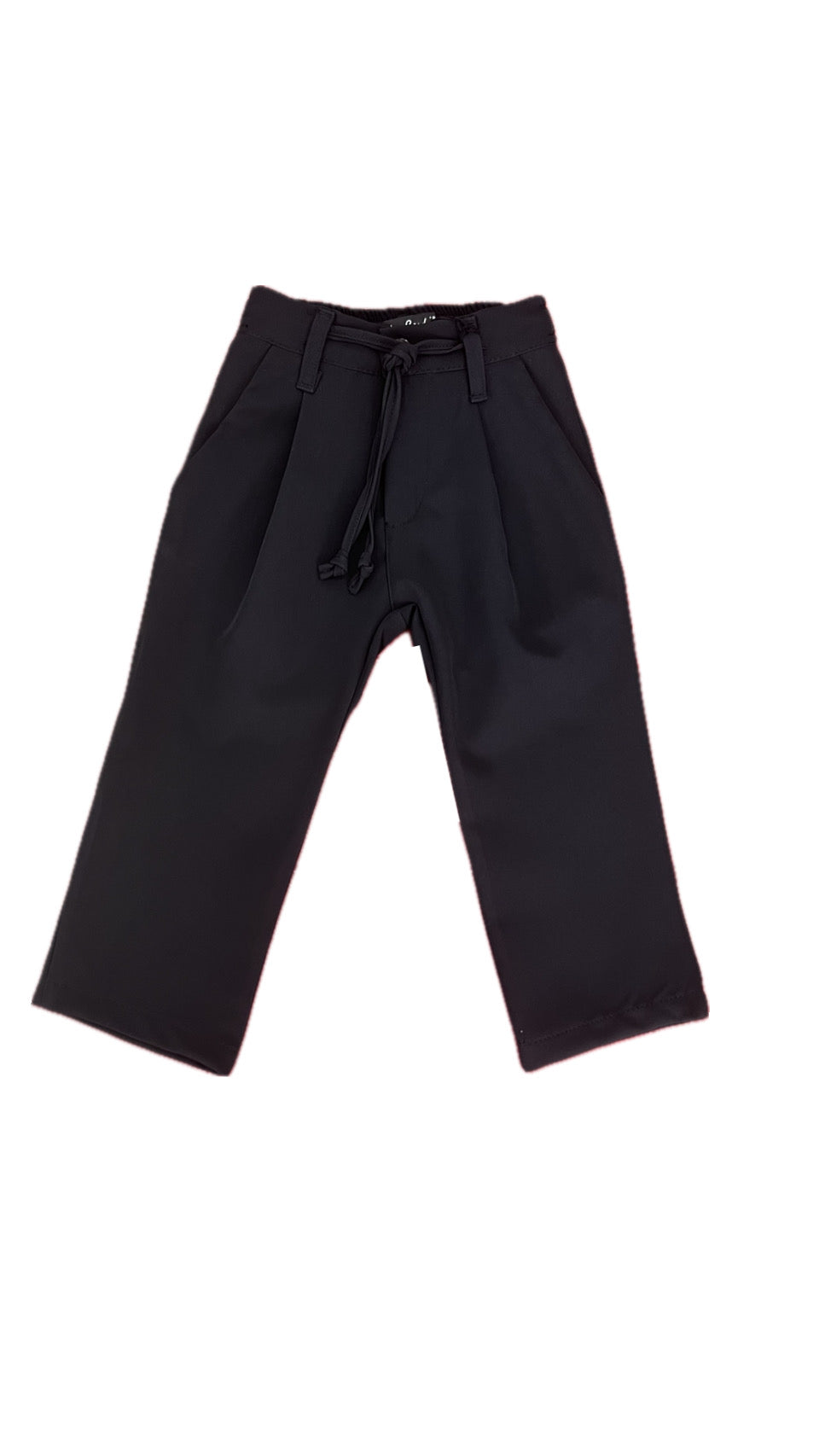 PIERRE CARDIN PANTALONE FONDO AMPIO DOPPIA PINCES NERO RAGAZZO