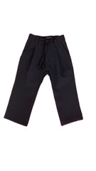 PIERRE CARDIN PANTALONE FONDO AMPIO DOPPIA PINCES NERO RAGAZZO