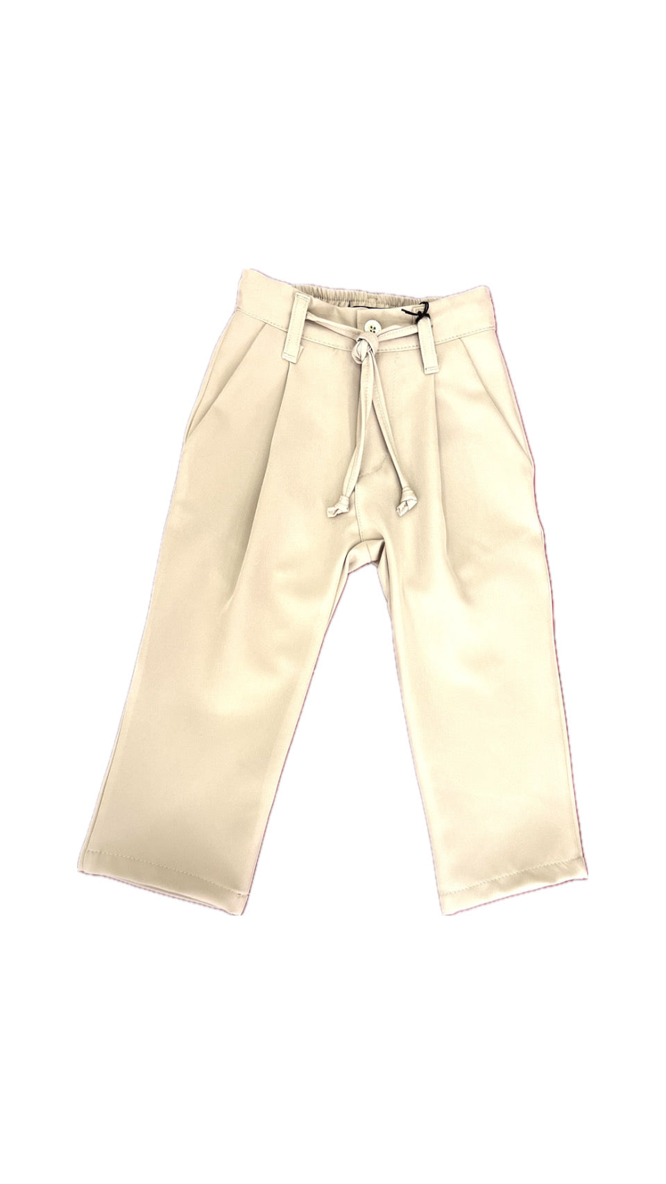 PIERRE CARDIN PANTALONE FONDO AMPIO DOPPIA PINCES BEIGE RAGAZZO