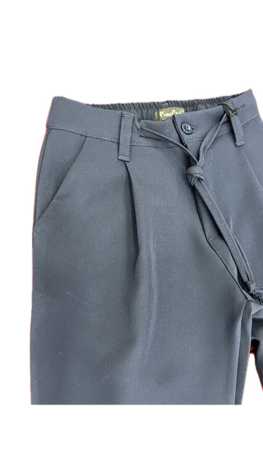 PIERRE CARDIN PANTALONE FONDO AMPIO DOPPIA PINCES BLUE NAVY RAGAZZO