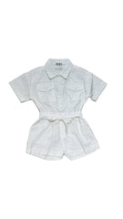 Tutina Bambina Diamond 100% Cotone con Cintura e Tasche