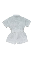 Tutina Bambina Diamond 100% Cotone con Cintura e Tasche