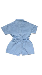 Tutina Bambina Diamond 100% Cotone con Cintura e Tasche