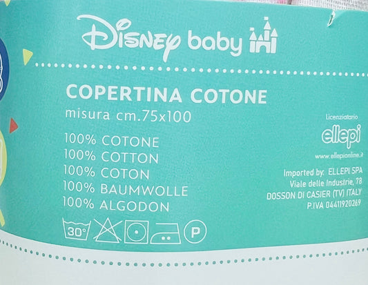 Disney Ellepi Copertina in Cotone MIs. 75X100