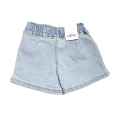 Lollitop Short Neonata Jeans con Elastico in Vita