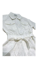 Tutina Bambina Diamond 100% Cotone con Cintura e Tasche