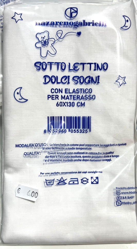 Lenzuola Sotto Copri Materassino Nextome/Lettino 60x130