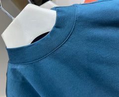 Just West T-Shirt Over Size 100% Cotone Mezzo Collo per Neonati