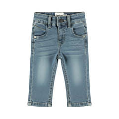 DIRKJE Jeans Neonato Elastico con Impunture Beige