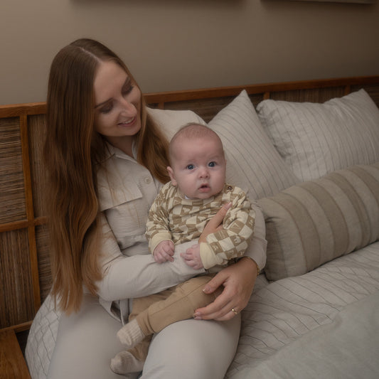 DIRKJE Felpa Neonato Stampa a Scacchi
