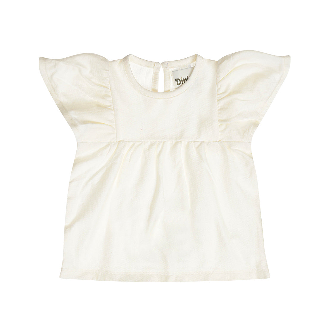 Dirkje T-Shirt Neonata con Volant e Fondo Svasato