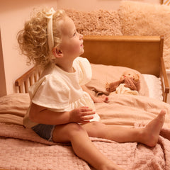 Dirkje T-Shirt Neonata con Volant e Fondo Svasato