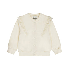 Dirkje Felpa Neonata mod.College con Volant pizzo Sangallo