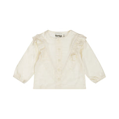 Dirkje Camicina con Volant e Pizzo Sangallo Neonata