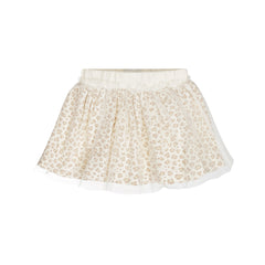 Dirkje Gonna Tulle Con Fondo Animalier Neonata e Bambina