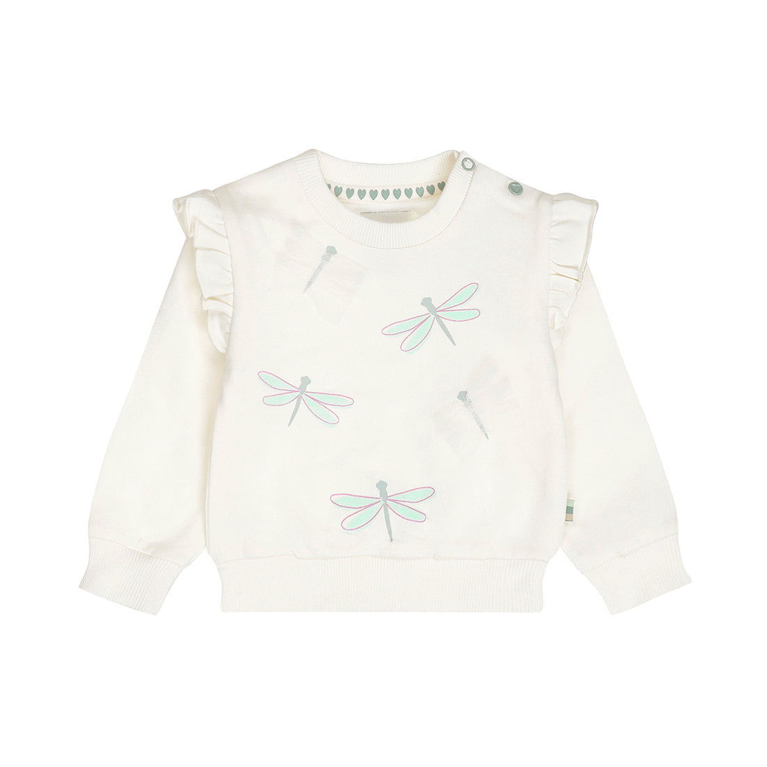 Dirkje Felpa Neonata Dettagli Libellule con Tulle e Volant