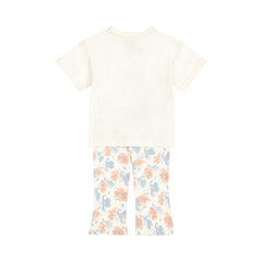 Dirkje Completo Neonata Maglia + Leggins a Zampa multicolor