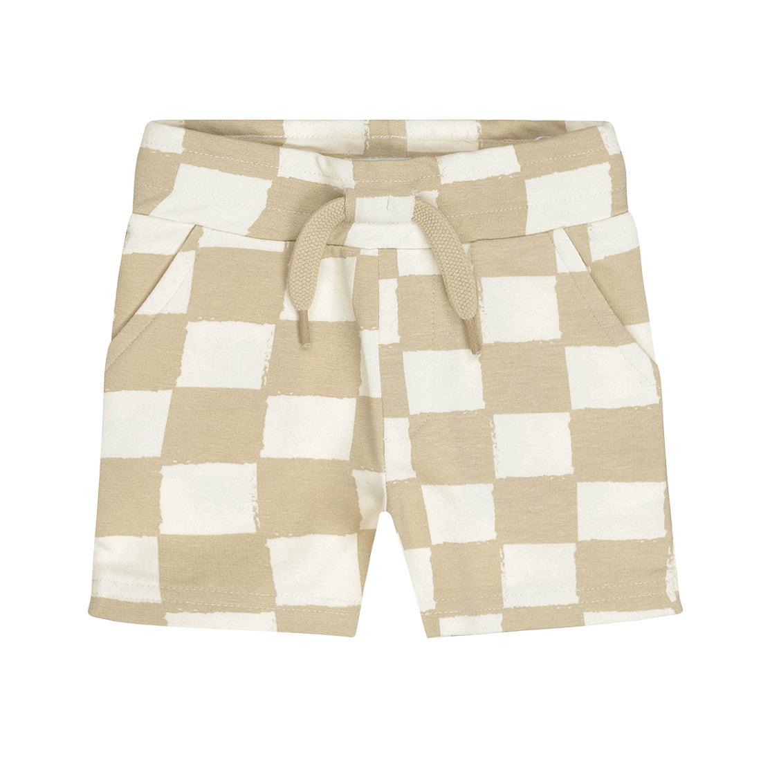 Dirkje Short In Felpa/Cotone a Scacchi Neonato