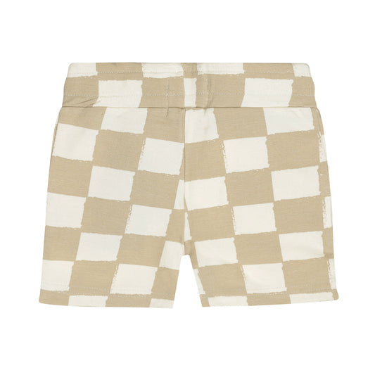 Dirkje Short In Felpa/Cotone a Scacchi Neonato