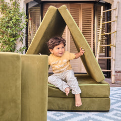 Dirkje Pantalone Neonato modello Capri Misto Lino