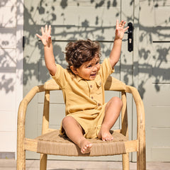 Dirkje Short Morbido Nido D'Ape Neonato e Bambino