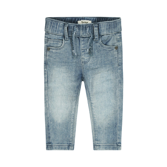 Dirkje Jeans Neonato Elastico e Laccetto in Vita