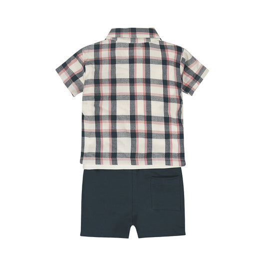 Dirkje Completo Tre Pezzi Camicia+T-shirt-Short in Felpa Cotone