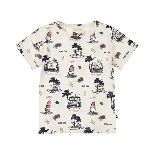 Dirkje T-shirt Neonato Beach Camp