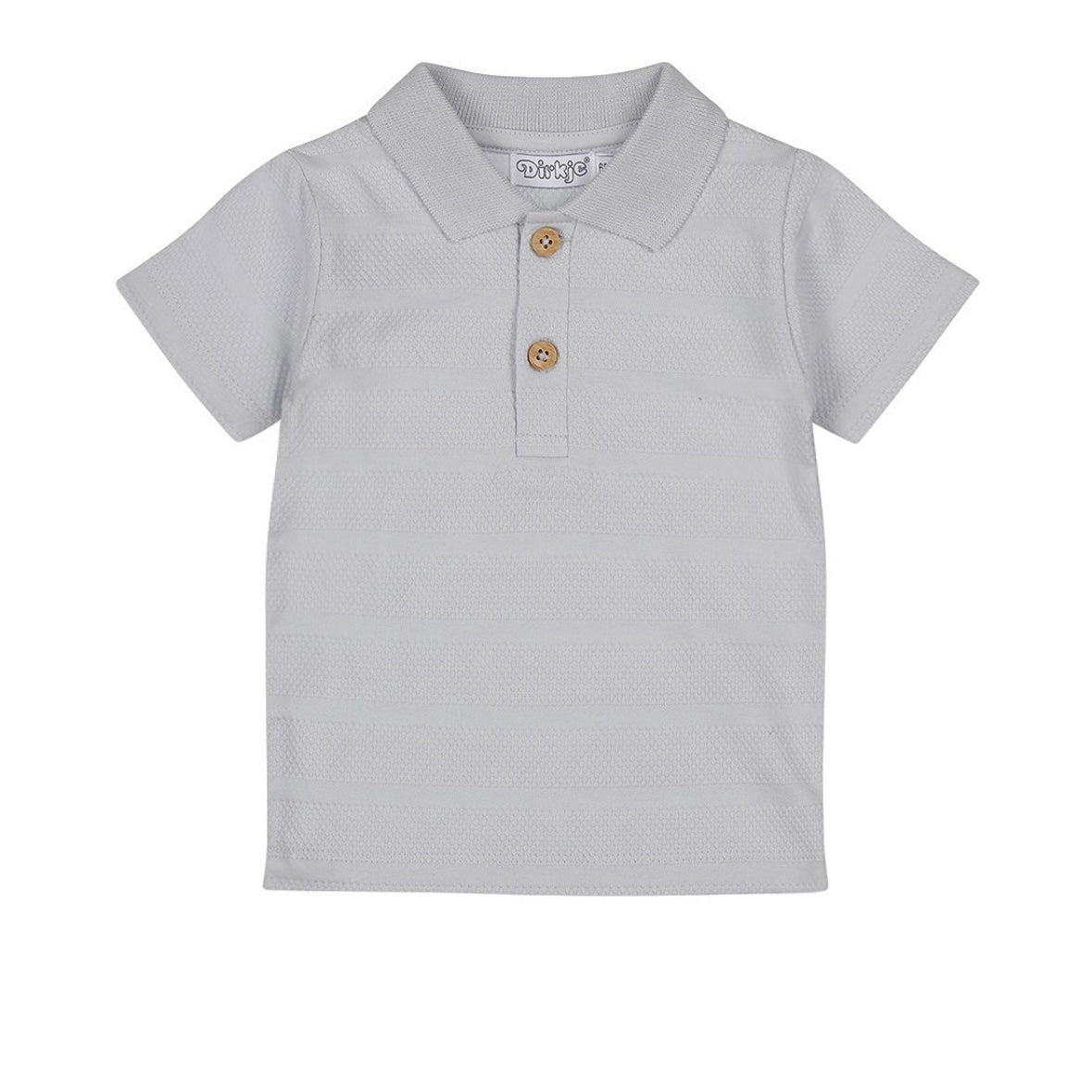 Polo Neonato Dirkje Azzurra con Bottoncini in Legno